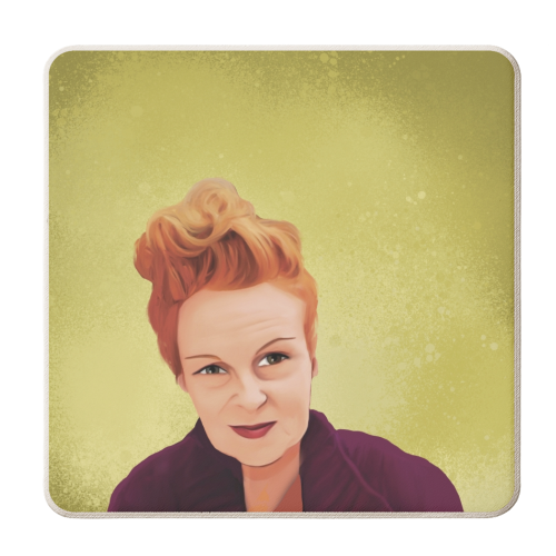 Fashion Icons: Vivienne - personalised beer coaster by Giddy Kipper