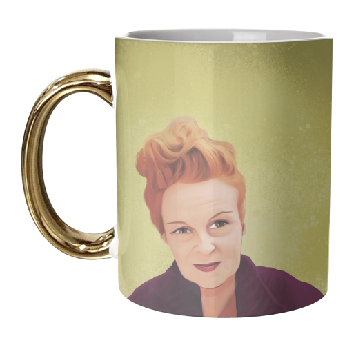 Fashion Icons: Vivienne - unique mug by Giddy Kipper