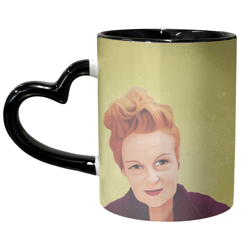 Fashion Icons: Vivienne - unique mug by Giddy Kipper