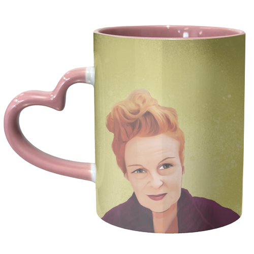 Fashion Icons: Vivienne - unique mug by Giddy Kipper