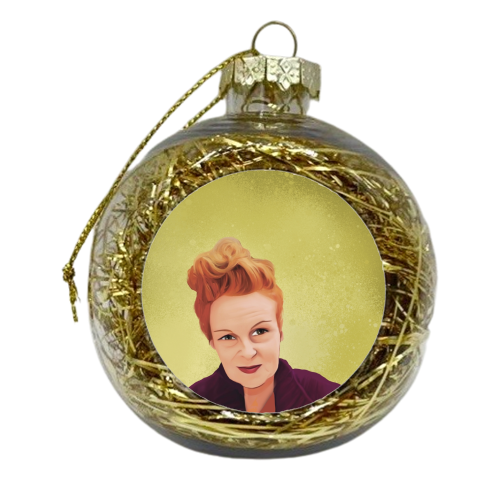 Fashion Icons: Vivienne - xmas bauble by Giddy Kipper