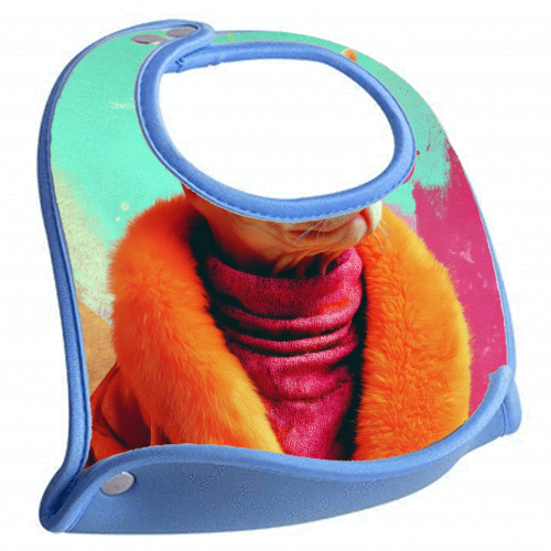 Fashion Sphynx - feeding bib by DejaReve