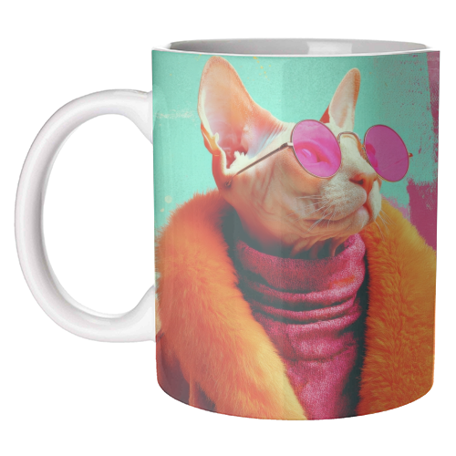 Fashion Sphynx - unique mug by DejaReve