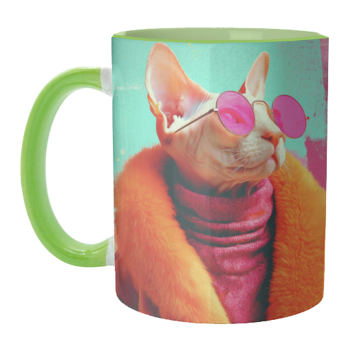 Fashion Sphynx - unique mug by DejaReve