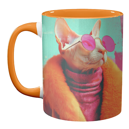 Fashion Sphynx - unique mug by DejaReve