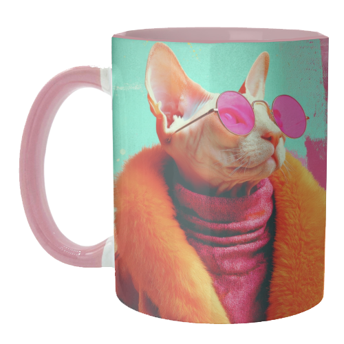 Fashion Sphynx - unique mug by DejaReve