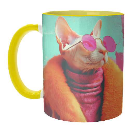 Fashion Sphynx - unique mug by DejaReve