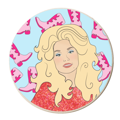 Fashionable Dolly - personalised beer coaster by Eloise