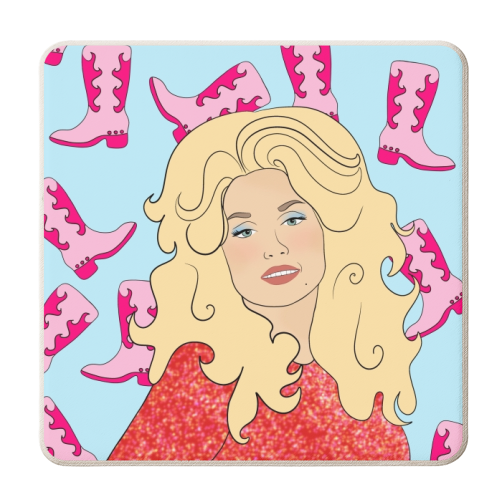 Fashionable Dolly - personalised beer coaster by Eloise