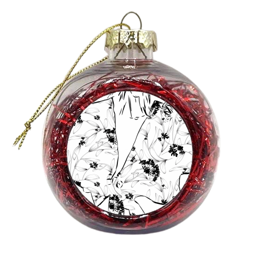 Fashionista II - xmas bauble by Uma Prabhakar Gokhale