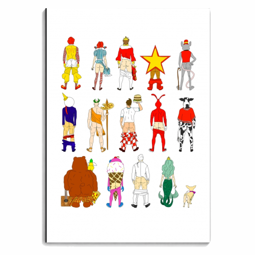 Fast Food Butts - personalised A4, A5, A6 notebook by Notsniw Art