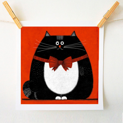 Fat Christmas mood - A1 - A4 art print by DejaReve