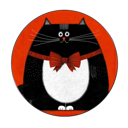 Fat Christmas mood - Circle Sticker by DejaReve