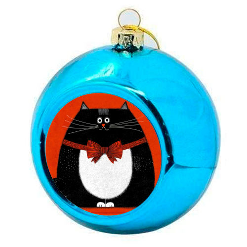 Fat Christmas mood - colourful christmas bauble by DejaReve
