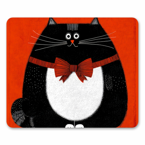 Fat Christmas mood - mouse mat by DejaReve