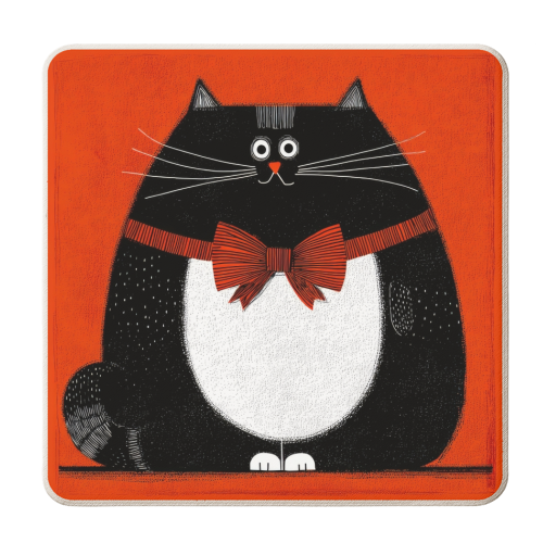 Fat Christmas mood - personalised beer coaster by DejaReve