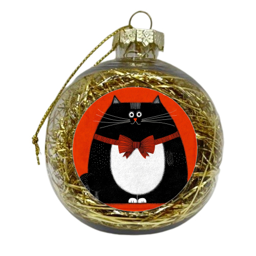 Fat Christmas mood - xmas bauble by DejaReve