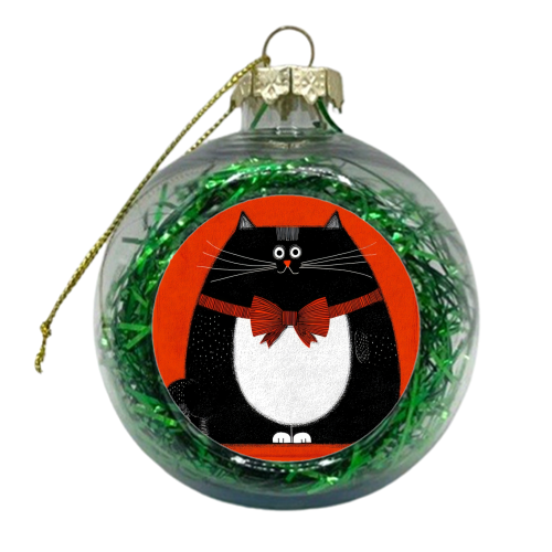 Fat Christmas mood - xmas bauble by DejaReve