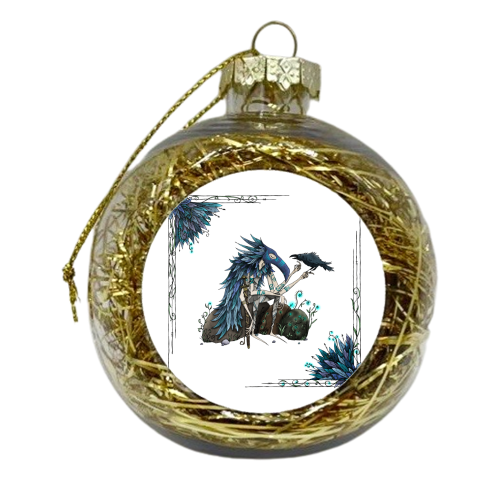 Father of Crows - xmas bauble by Tom Charlesworth
