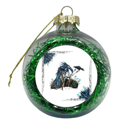 Father of Crows - xmas bauble by Tom Charlesworth