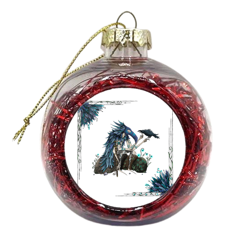 Father of Crows - xmas bauble by Tom Charlesworth