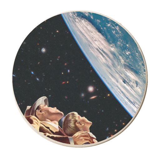 Father & Son - personalised beer coaster by taudalpoi