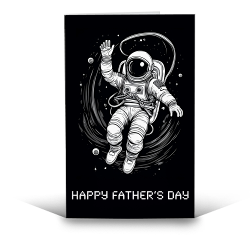 Father's Day Astronaut - funny greeting card by Adam Regester