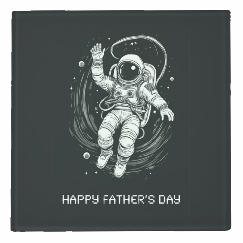 Father's Day Astronaut - personalised beer coaster by Adam Regester