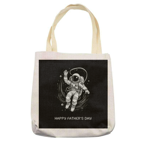 Father's Day Astronaut - printed canvas tote bag by Adam Regester