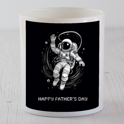 Father's Day Astronaut - scented candle by Adam Regester