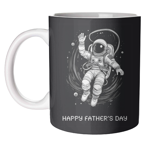 Father's Day Astronaut - unique mug by Adam Regester
