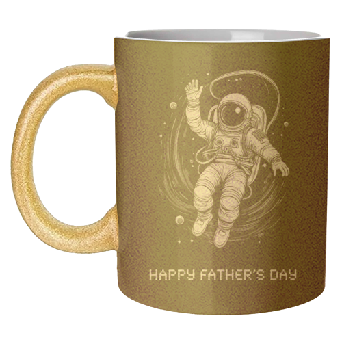 Father's Day Astronaut - unique mug by Adam Regester