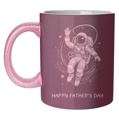 Father's Day Astronaut - unique mug by Adam Regester