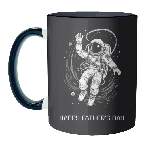 Father's Day Astronaut - unique mug by Adam Regester