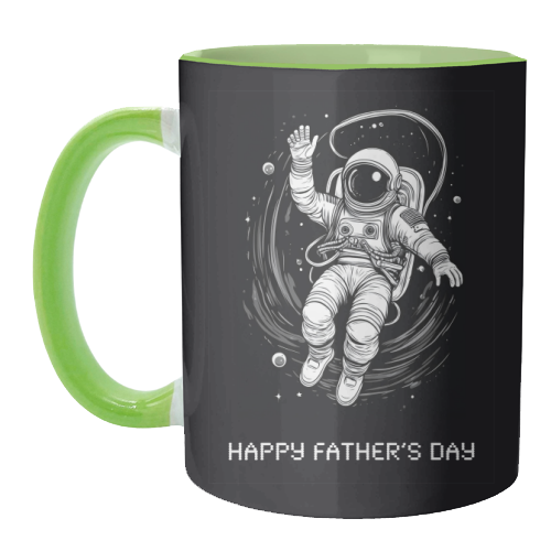 Father's Day Astronaut - unique mug by Adam Regester
