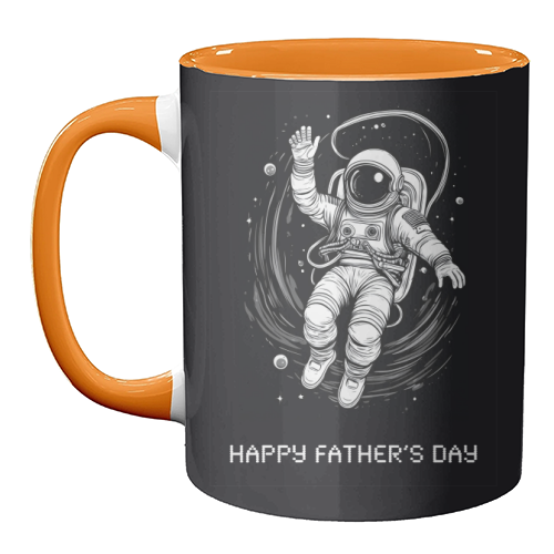 Father's Day Astronaut - unique mug by Adam Regester