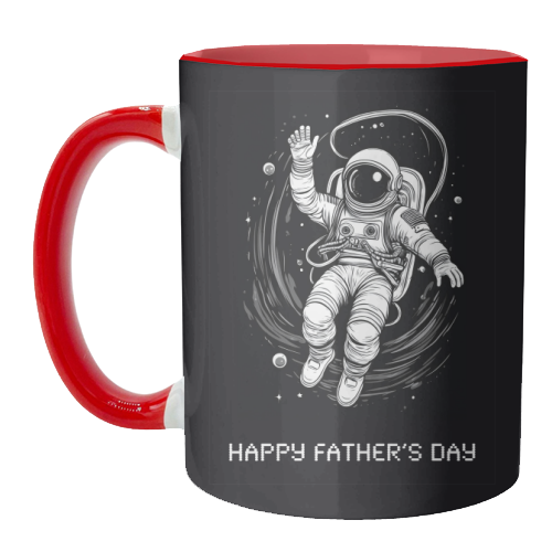 Father's Day Astronaut - unique mug by Adam Regester