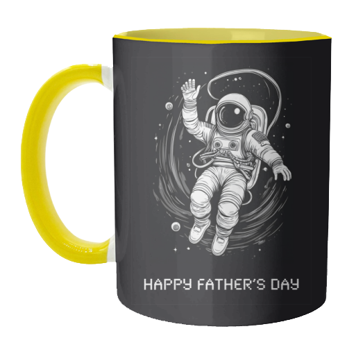 Father's Day Astronaut - unique mug by Adam Regester