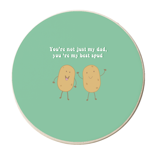 Father's Day Best Spud - personalised beer coaster by Laura Lonsdale