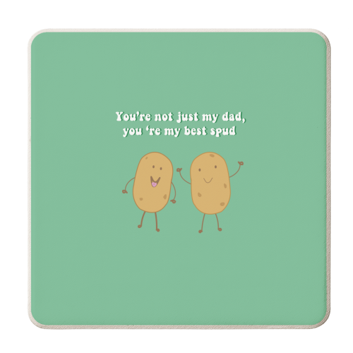 Father's Day Best Spud - personalised beer coaster by Laura Lonsdale