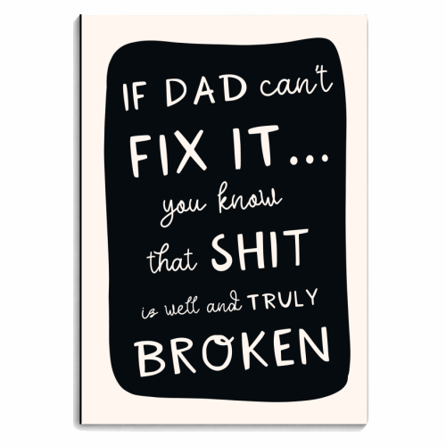 Father's Day Witty Quote - Handyman - personalised A4, A5, A6 notebook by Lisa Wardle
