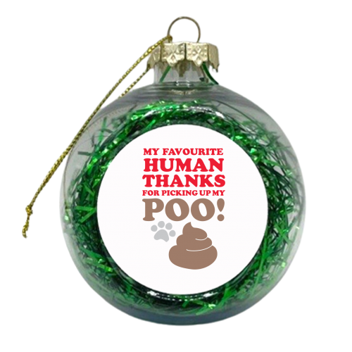 Favourite human - xmas bauble by The Boy and the Bear