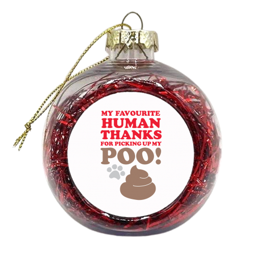 Favourite human - xmas bauble by The Boy and the Bear