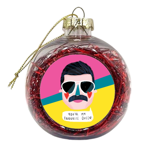 FAVOURITE QUEEN - xmas bauble by Nichola Cowdery
