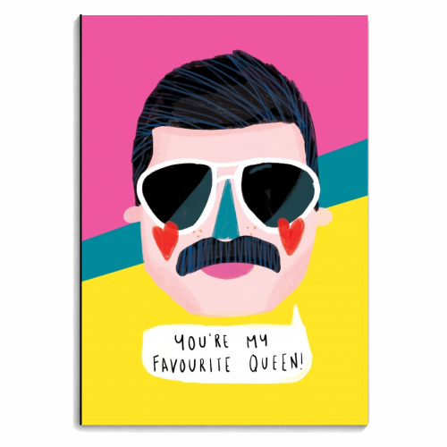 FAVOURITE QUEEN - personalised A4, A5, A6 notebook by Nichola Cowdery