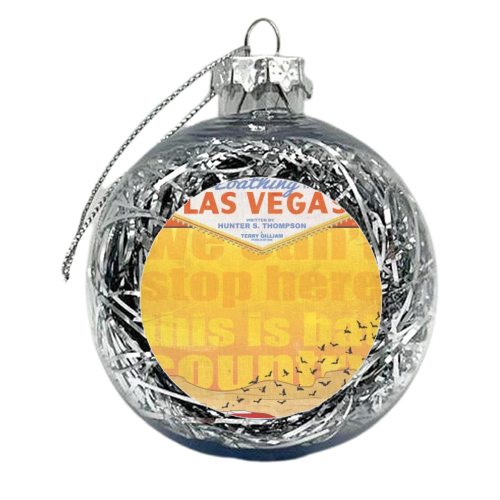 Fear and Loathing in Las Vegas Comic Book Cover - xmas bauble by Shaun Baker