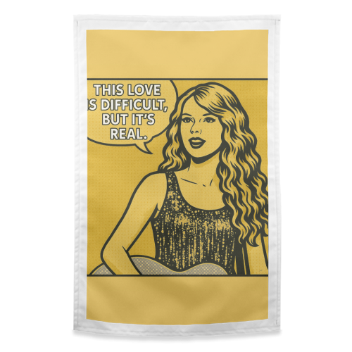 Fearless Love - funny tea towel by Ms Doodle