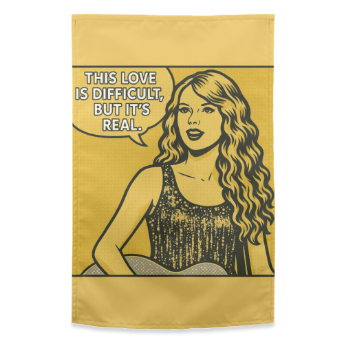 Fearless Love - funny tea towel by Ms Doodle
