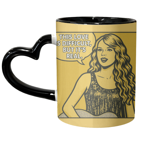 Fearless Love - unique mug by Ms Doodle