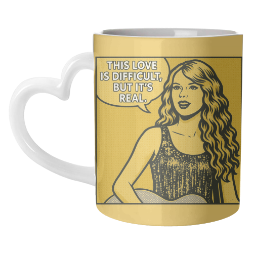 Fearless Love - unique mug by Ms Doodle